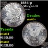 Image 1 : 1884-p Morgan Dollar $1 Grades Select+ Unc