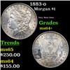 Image 1 : 1883-o Morgan Dollar $1 Grades Choice+ Unc