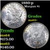 Image 1 : 1880-p Morgan Dollar $1 Grades Select+ Unc