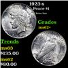 Image 1 : 1923-s Peace Dollar $1 Grades Select Unc
