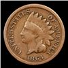 Image 2 : 1864 Bronze Indian Cent 1c Grades f, fine