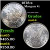 Image 1 : 1878-s Morgan Dollar $1 Grades Choice+ Unc