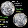 Image 1 : 1887-s Morgan Dollar $1 Grades Select Unc