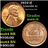 Image 1 : 1922-d Lincoln Cent 1c Grades Choice Unc RB