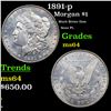 Image 1 : 1891-p Morgan Dollar $1 Grades Choice Unc