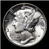 Image 2 : 1942-p Mercury Dime 10c Grades GEM+ Unc