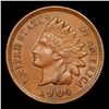 Image 2 : 1904 Indian Cent 1c Grades Choice AU/BU Slider