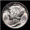 Image 2 : 1945-d Mercury Dime 10c Grades GEM FSB
