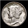 Image 2 : 1943-p Mercury Dime 10c Grades GEM Unc