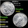 Image 1 : 1928-s Peace Dollar $1 Grades Select Unc