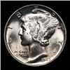 Image 2 : 1945-d Mercury Dime 10c Grades GEM+ FSB