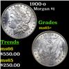 Image 1 : 1900-o Morgan Dollar $1 Grades GEM+ Unc