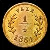 Image 2 : 1864 Venezuela: Hermanos Montalban Cock 1/4 Token Grades Select Unc