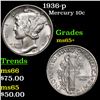 Image 1 : 1936-p Mercury Dime 10c Grades GEM+ Unc