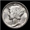 Image 2 : 1936-p Mercury Dime 10c Grades GEM+ Unc