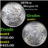 Image 1 : 1879-o Morgan Dollar $1 Grades Select+ Unc