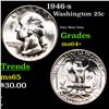 Image 1 : 1946-s Washington Quarter 25c Grades Choice+ Unc