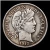 Image 2 : 1912-p Barber Dime 10c Grades xf+