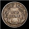 Image 3 : 1912-p Barber Dime 10c Grades xf+