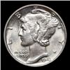 Image 2 : 1943-p Mercury Dime 10c Grades GEM+ FSB