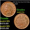 Image 1 : 1863 Not One Cent Civil War Token Fr-87/356a 1c Grades Choice Unc BN