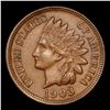Image 2 : 1903 Indian Cent 1c Grades Choice AU/BU Slider+