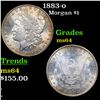 Image 1 : 1883-o Morgan Dollar $1 Grades Choice Unc