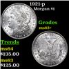 Image 1 : 1921-p Morgan Dollar $1 Grades Select+ Unc