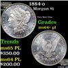 Image 1 : 1884-o Morgan Dollar $1 Grades Choice Unc+ PL