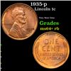 Image 1 : 1935-p Lincoln Cent 1c Grades Choice+ Unc RB