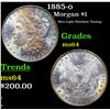 Image 1 : 1885-o Morgan Dollar $1 Grades Choice Unc