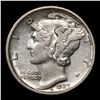 Image 2 : 1927-d Mercury Dime 10c Grades Select AU