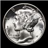 Image 2 : 1938-p Mercury Dime 10c Grades GEM++ FSB