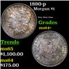 Image 1 : 1890-p Morgan Dollar $1 Grades Choice+ Unc
