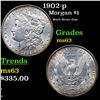 Image 1 : 1902-p Morgan Dollar $1 Grades Select Unc