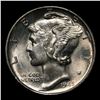 Image 2 : 1945-d Mercury Dime 10c Grades GEM+ FSB