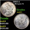 Image 1 : 1882-o Morgan Dollar $1 Grades Select+ Unc