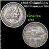 Image 1 : 1893 Columbian Old Commem Half Dollar 50c Grades xf+