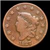 Image 2 : 1827 Coronet Head Large Cent 1c Grades f+
