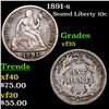 Image 1 : 1891-s Seated Liberty Dime 10c Grades vf++