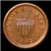 Image 3 : 1864 Union For Ever Civil War Token Fr-49/343a 1c Grades Select+ Unc BN
