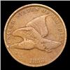 Image 2 : 1858 Lg Letters Flying Eagle Cent Mint Error 1c Grades vf++
