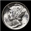 Image 2 : 1945-p Mercury Dime 10c Grades GEM++ Unc
