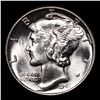 Image 2 : 1941-p Mercury Dime 10c Grades GEM Unc