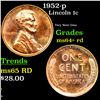 Image 1 : 1952-p Lincoln Cent 1c Grades Choice+ Unc RD