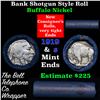 Image 1 : Buffalo Nickel Shotgun Roll in Old Bank Style 'Bell Telephone'  Wrapper 1919 & s Mint Ends