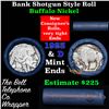 Image 1 : Buffalo Nickel Shotgun Roll in Old Bank Style 'Bell Telephone'  Wrapper 1923 & d Mint Ends