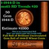 Image 1 : Shotgun Lincoln 1c roll, 1944-d 50 pcs Brandt Wrapper
