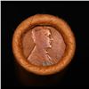 Image 2 : Mixed small cents 1c orig shotgun roll, 1919-d Wheat Cent, 1860 Indian Cent other end, brinks Wrappe