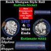 Image 1 : Buffalo Nickel Shotgun Roll in Old Bank Style 'Bell Telephone'  Wrapper 1917 & d Mint Ends